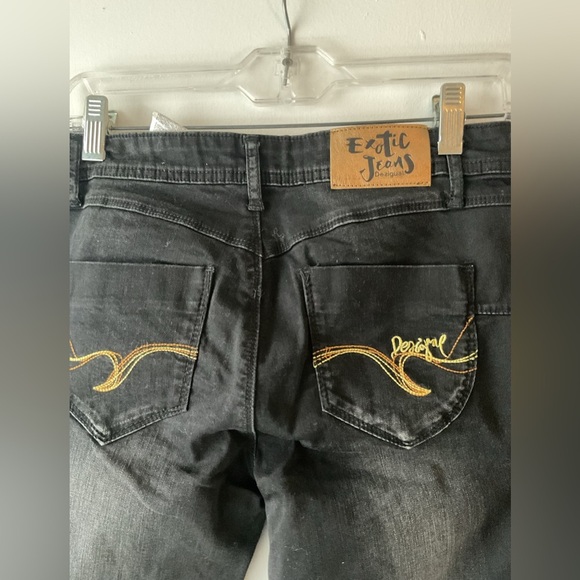 Desigual Black Pants with Gold Detailing - Picture 7 of 11